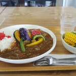 小さな食堂 ヒロ - 夏野菜カレー (税込)650円 ※角度を変えて (2021.09.16)