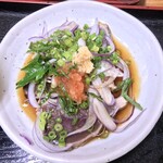 十八番 - 鰹の土佐造り、鰤の照り焼き定食。¥900。