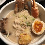 鴨出汁中華蕎麦 麺屋yoshiki - 特製蟹出汁クリーミー中華蕎麦＋蟹雑炊