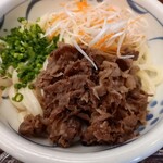 かわたうどん - 肉ぶっかけ(760円)