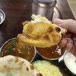 Indo Teishoku Tariya - ターリー屋定食979円、ビンディ・ベイガン