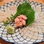 皮ハギ刺身（肝付き）