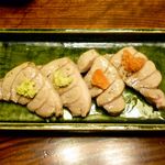 神田 本陣房 - 鮪大トロ炙り　2012.11.5