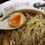 中華そば ふじ野 - 黄身の様子