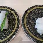 はま寿司 - 左炙りえんがわ、右えんがわ