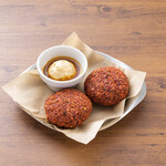 Falafel beet and chickpea Croquette