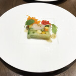 BISTRO　OLIVE - 宮崎県産帆立貝柱と旬野菜のテリーヌ