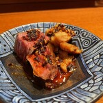 肉料理かなえ - お任せコース 16500円  ハラミとミノのタレ焼き