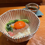 肉料理かなえ - お任せコース 16500円  すき焼きのどんぶり