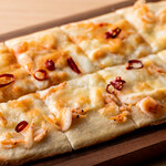 Sakura shrimp peperon pizza