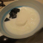 御田町 桃の木 - 杏仁豆腐亀ゼリー添え