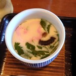 Komesada - 茶碗蒸し　見た目はあんまりだけど味わいは良いねえ