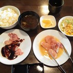 鳥あみ焼 まなや。 - あみ焼きランチ　700円