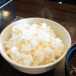 鳥あみ焼 まなや。 - ごはん中