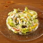 Caesar salad with lots of cheese