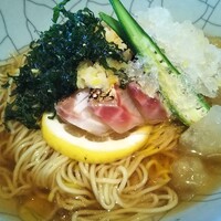 島おでん MIKE 神戸店 - 炙り真鯛の冷やし島れもんらぁめん（※期間限定）島の野菜とかわばた味噌、ミケの玉子丼 1,430円