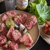 Yakiniku aoba - 料理写真:名物上タンが乗る唯一の特上セット4180円。食事全て付いて厚切り厳選ブランド牛を安心価格でどうぞ…