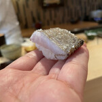 登喜和鮨 - 新潟産太刀魚藁炙り