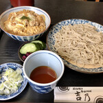 Teuchi Soba Yoshino - ミニかつ丼もりそばセット 980円