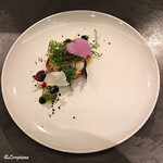 カーサ・デル・チーボ - 活穴子の瞬間燻製とｶﾎﾟﾅｰﾀ