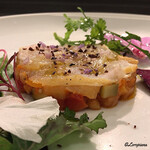 カーサ・デル・チーボ - 活穴子の瞬間燻製とｶﾎﾟﾅｰﾀ