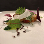 カーサ・デル・チーボ - 活穴子の瞬間燻製とｶﾎﾟﾅｰﾀ