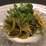 カーサ・デル・チーボ - あわびの冷製スパゲティー二