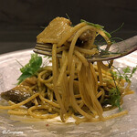 カーサ・デル・チーボ - あわびの冷製スパゲティー二