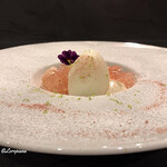 カーサ・デル・チーボ - 白桃のｺﾝﾎﾟｰﾄとｸﾚｰﾑﾀﾞﾝｼﾞｭとｼﾞｪﾗｰﾄ