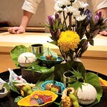 銀座 しのはら - 菊の八寸