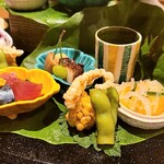 銀座 しのはら - 菊の器色々