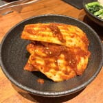 Yaesu No Sangai - 浅漬けキムチ。サラダ感覚でいくらでも食べられそう。