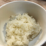 に干し屋 SINCHAN - 追い飯無料！太麺混ぜそばのスープに絶妙！煮干し粉、煮干酢で味変！