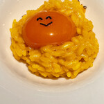 オオクサ - もう締めの熊野地鶏の卵リゾットです・・・幸せな時間はあっという間です