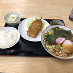 Ichimura Shokudou - アジフライラーメン定食