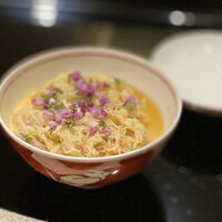 日本料理 晴山 - 毛ガニの玉じめ（茶碗蒸し）