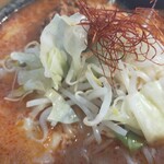 Shibayama Shouten - 北海道味噌の辛味噌野菜ラーメン、アップ