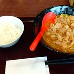 カレーハウス ＣｏＣｏ壱番屋 - カレー肉そば（968円）と追い飯（105円）