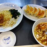 ぎょうざの満州 - 【2021.9.17(金)】しょうゆつけ麺(1.5玉)と餃子900円