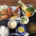金座寿司 - 特上えびふらい定食@2350