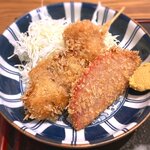 さくら本店 - (ﾗﾝﾁ)さくら定食 主皿：串カツ　2021.9.17