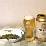 志鎌園 - 殿様のだだちゃ豆でアサヒ生ビールをゴクゴク！