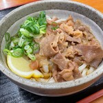 麺処 綿谷 - 牛肉ぶっかけハーフ_2021年9月