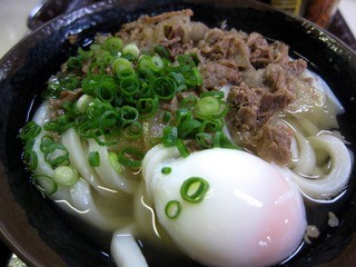 手打十段 うどんバカ一代 - 2012年10月 温玉肉うどん