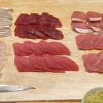 鮨 大地 - 握りのネタ