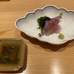 鮨 大地 - 甘鯛の昆布締め