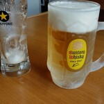 マルヤス酒場 - 2杯めのビール