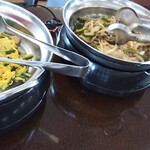 中国料理 安記 - ニラ玉と野菜炒め