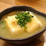 鶴亀八番 - カニ味噌餡かけ揚げ豆腐