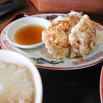 らーめん 紫龍 - 2021年9月　唐揚げとライス